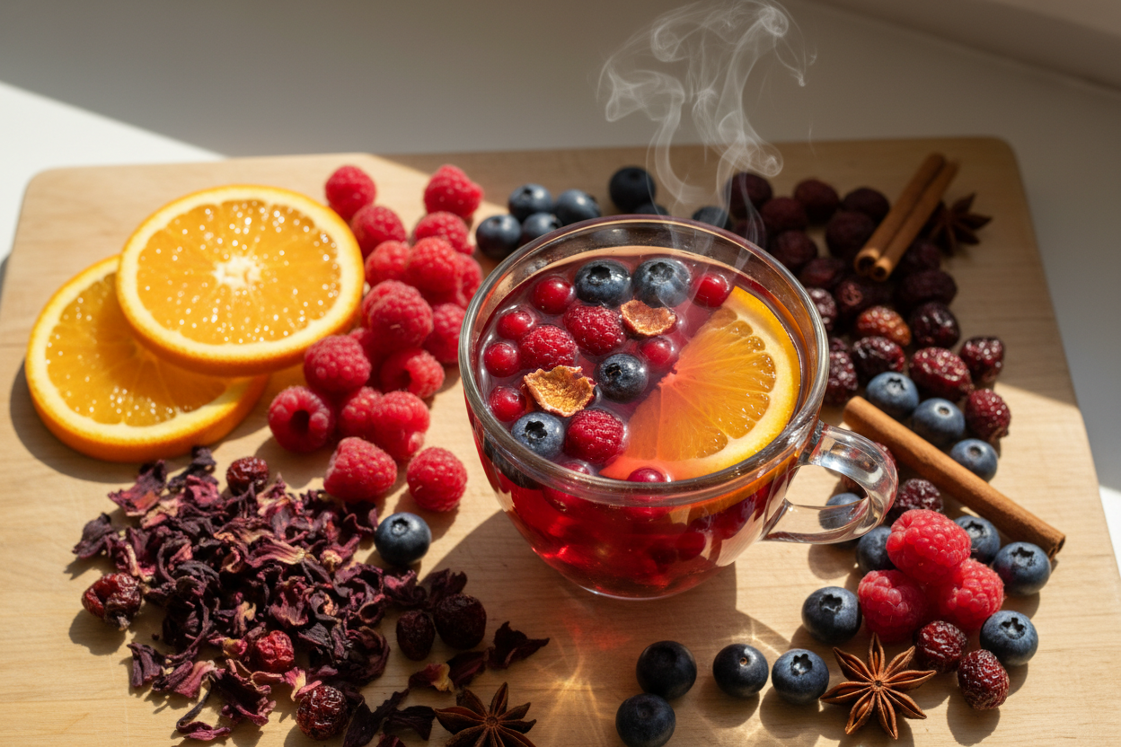 Ist Früchtetee gesund? Kalorien, Zucker, Säure und die ehrliche Bilanz rootl