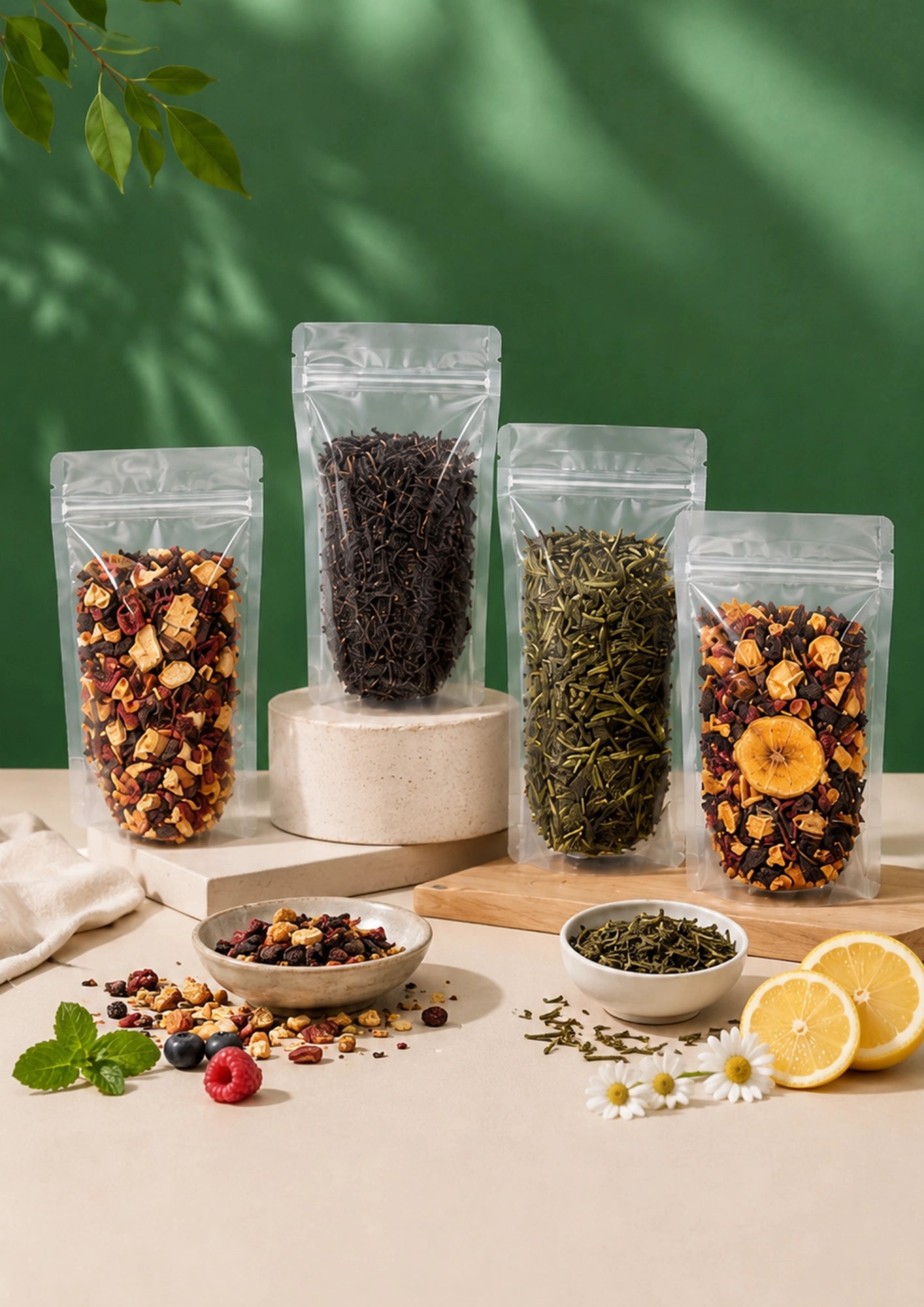 Tee 4er-Pack Ziehblatt